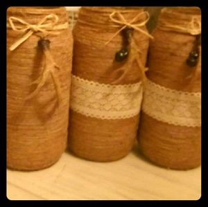 Large hand made jars